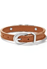 Interlok Braid Leather Bracelet in Bourbon