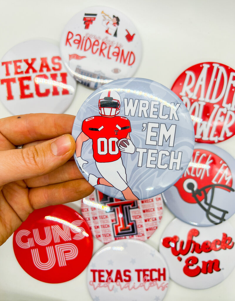 J.HOFFMAN'S Game Day Buttons - Wreck 'Em