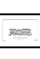 J.HOFFMAN'S Jones AT&T Stadium Minimalist Art