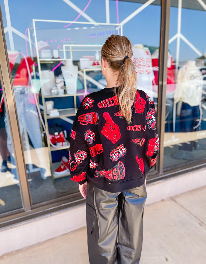 Queen of Sparkle Chiefs Red Icon Kansas City Sweatshirt XLarge / Red