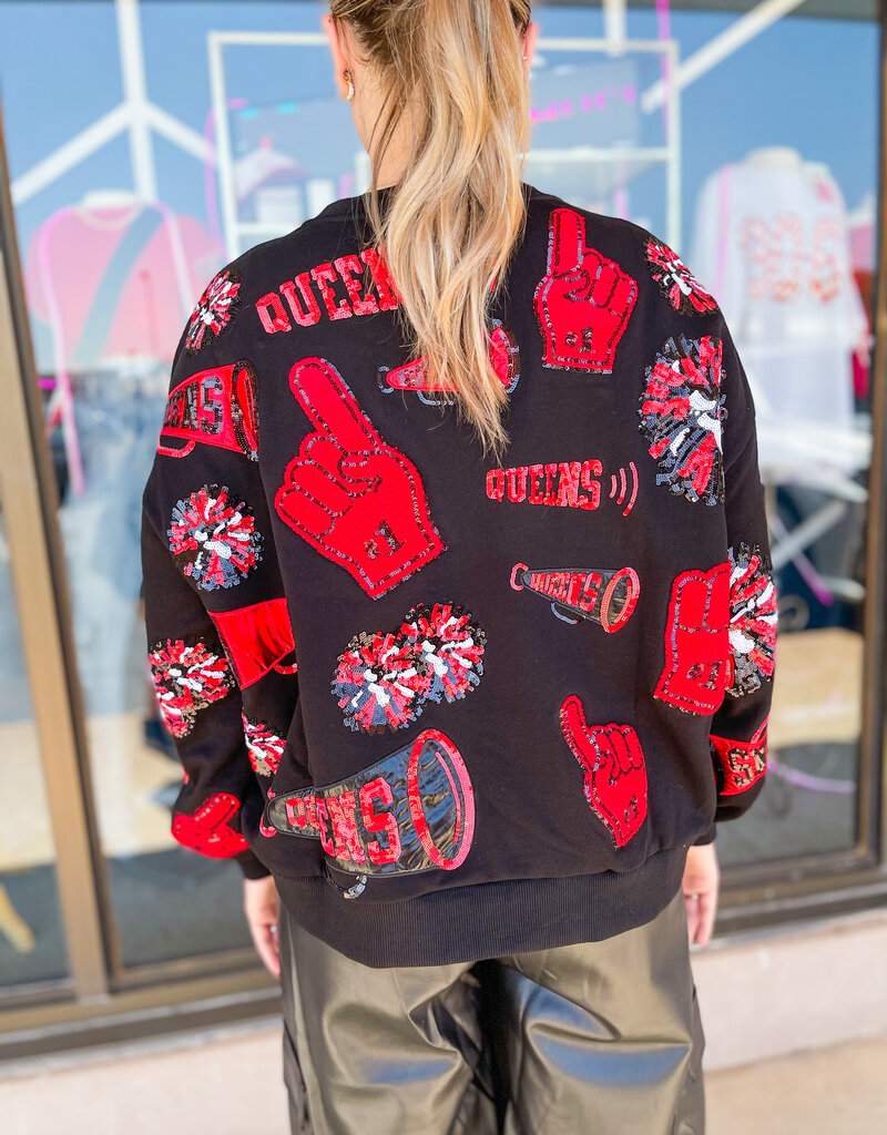 Queen of Sparkle Chiefs Red Icon Kansas City Sweatshirt XLarge / Red