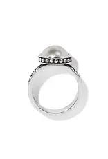 Pebble Dot Pearl Wide Ring