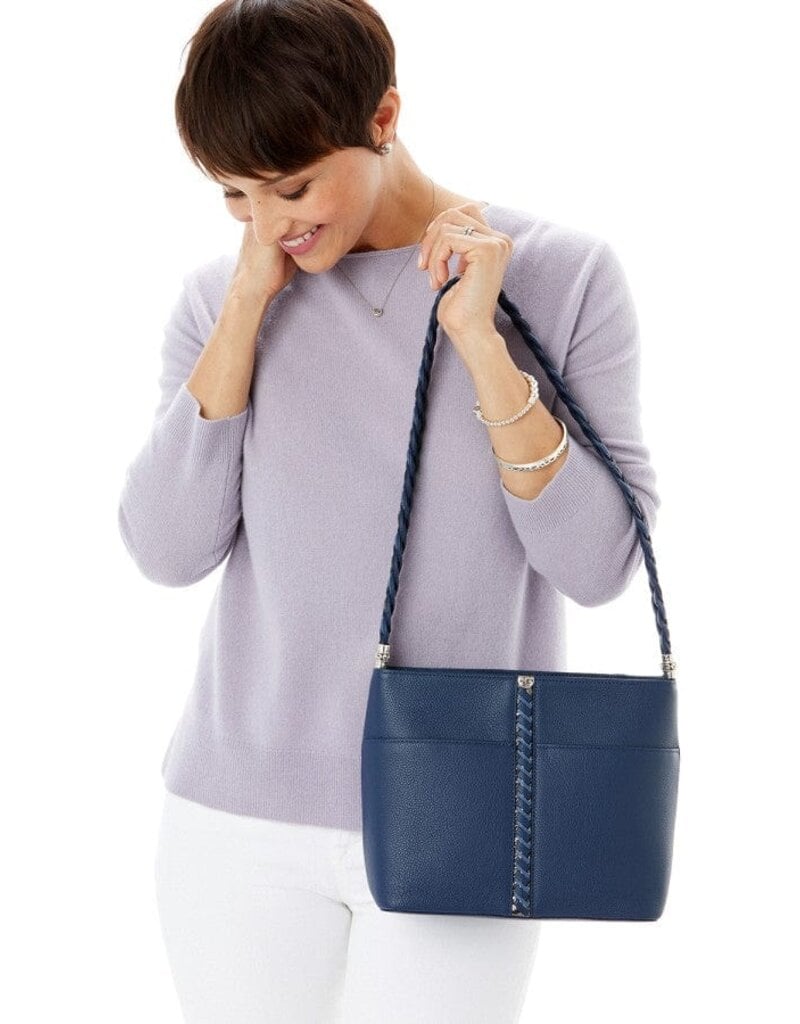 Beaumont Square Bucket Bag in French Blue