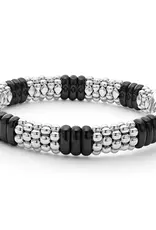 LAGOS Black Ceramic Caviar Beaded Bracelet