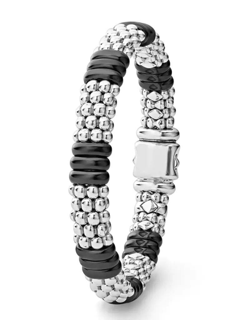 LAGOS Black Ceramic Caviar Beaded Bracelet
