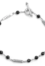 LAGOS Caviar Icon Facet Black Beaded Bracelet