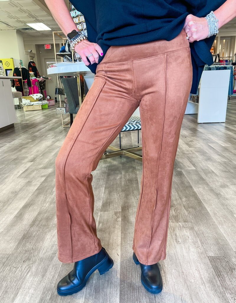 Brown Suede Pants