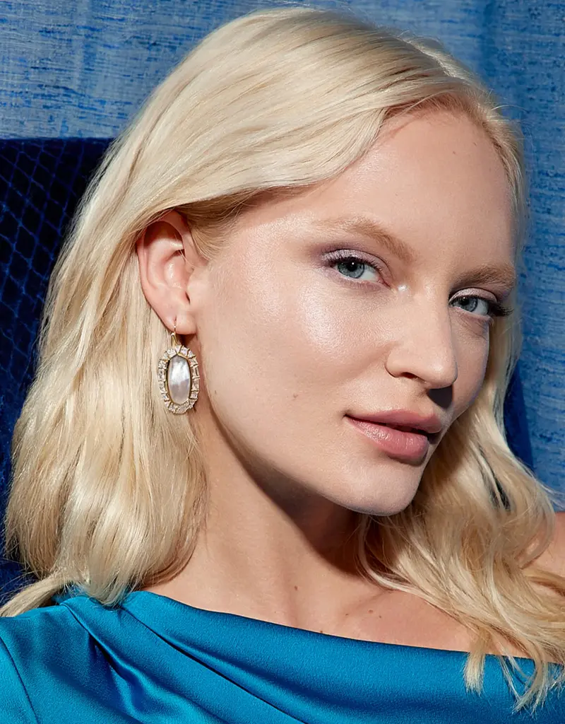 KENDRA SCOTT Elle Crystal Frame Drop Earrings