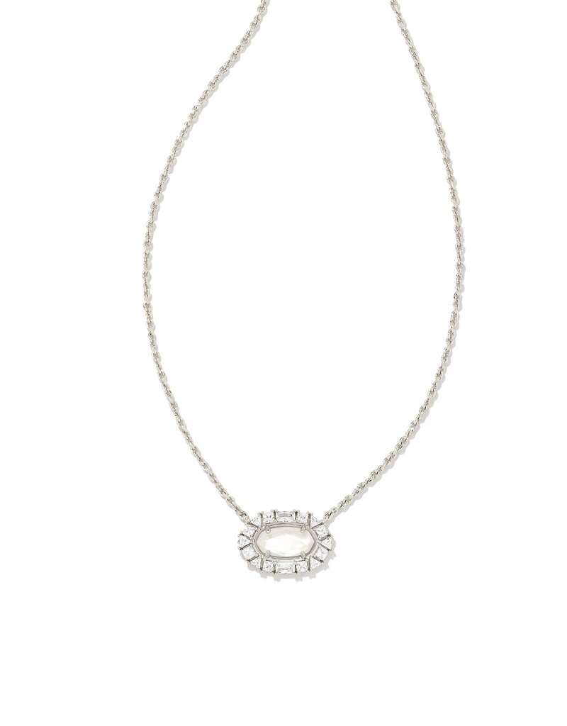 KENDRA SCOTT Elisa Crystal Frame Pendant Necklace