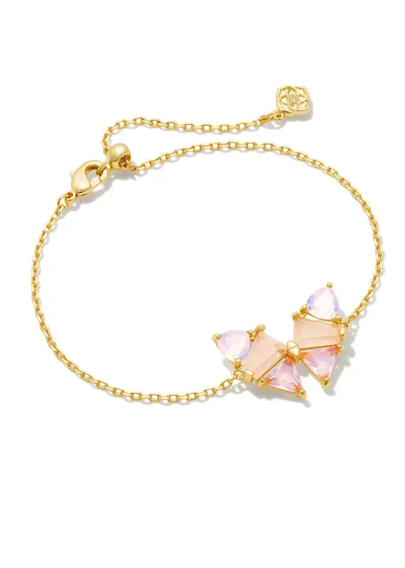 Brielle Gold Charm Bracelet in Multi Mix