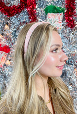 J.HOFFMAN'S Dakota Bow Headband in Blush
