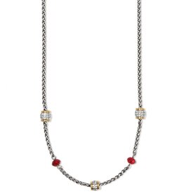 Meridian Short Necklace in Red