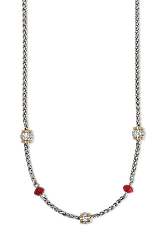 Meridian Short Necklace in Red