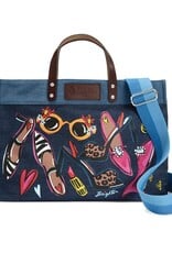 Shoe Love Tote in Denim