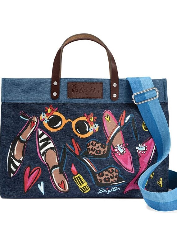 Shoe Love Tote in Denim