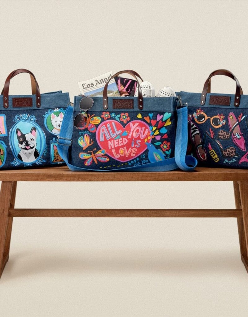 All You Need Is Love Tote In Denim