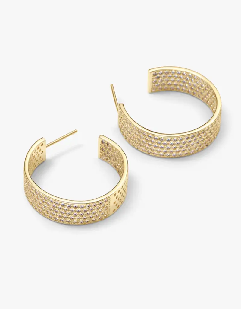 J.HOFFMAN'S Slick Pave Earrings