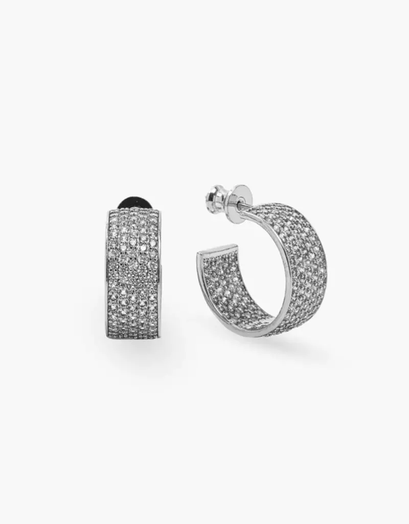 J.HOFFMAN'S Baby Slick Pave Earrings