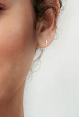 J.HOFFMAN'S Cross Mini Stud Earring