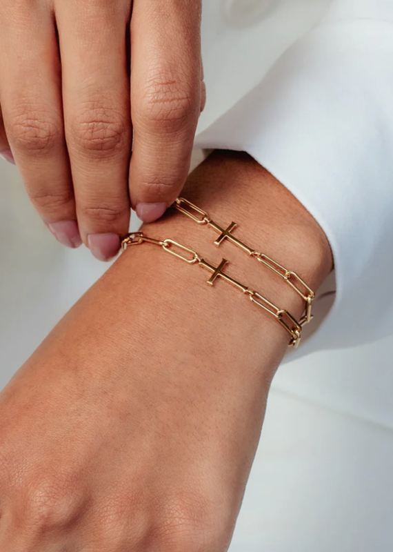 J.HOFFMAN'S Chain Breaker Cross Bracelet