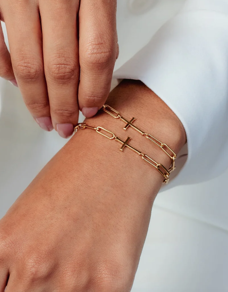 J.HOFFMAN'S Chain Breaker Cross Bracelet