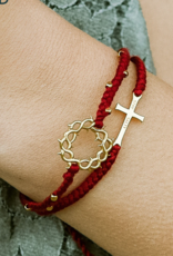 J.HOFFMAN'S Crown of Thorns Beaded Cord Bracelet