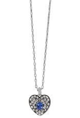 Adela Heart Mini Necklace in Blue