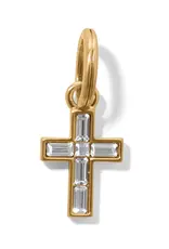 Golden Ray Cross Charm