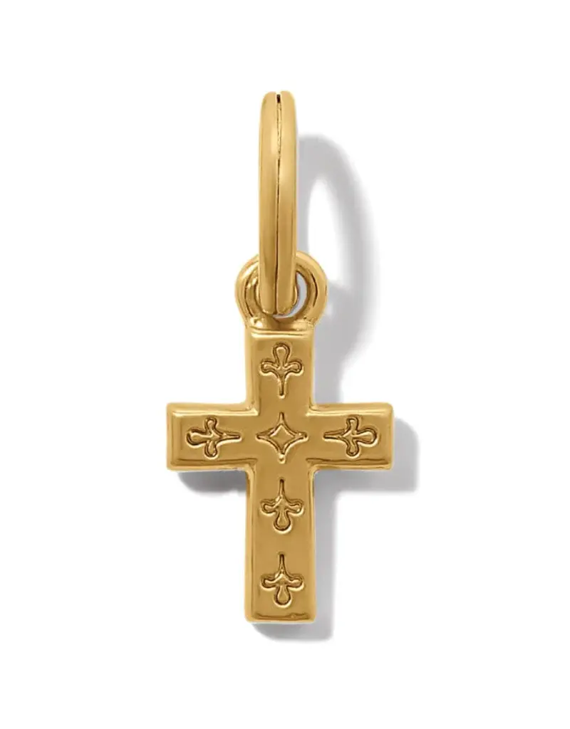 Golden Ray Cross Charm