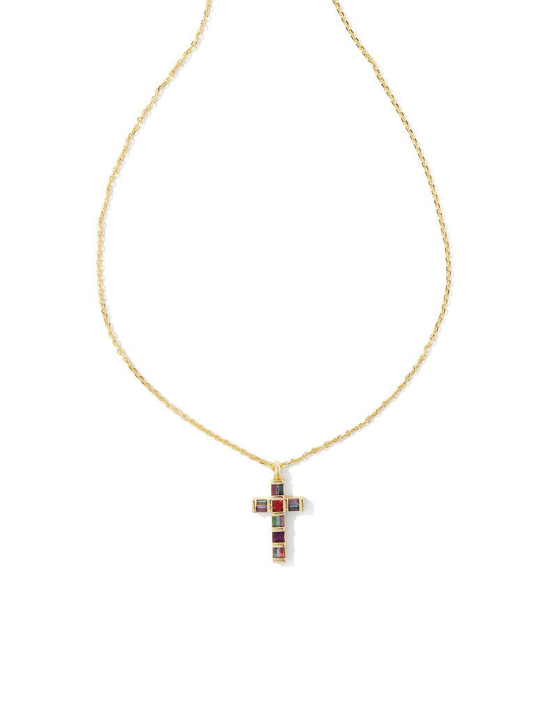 KENDRA SCOTT Gracie Cross Short Pendant Necklace