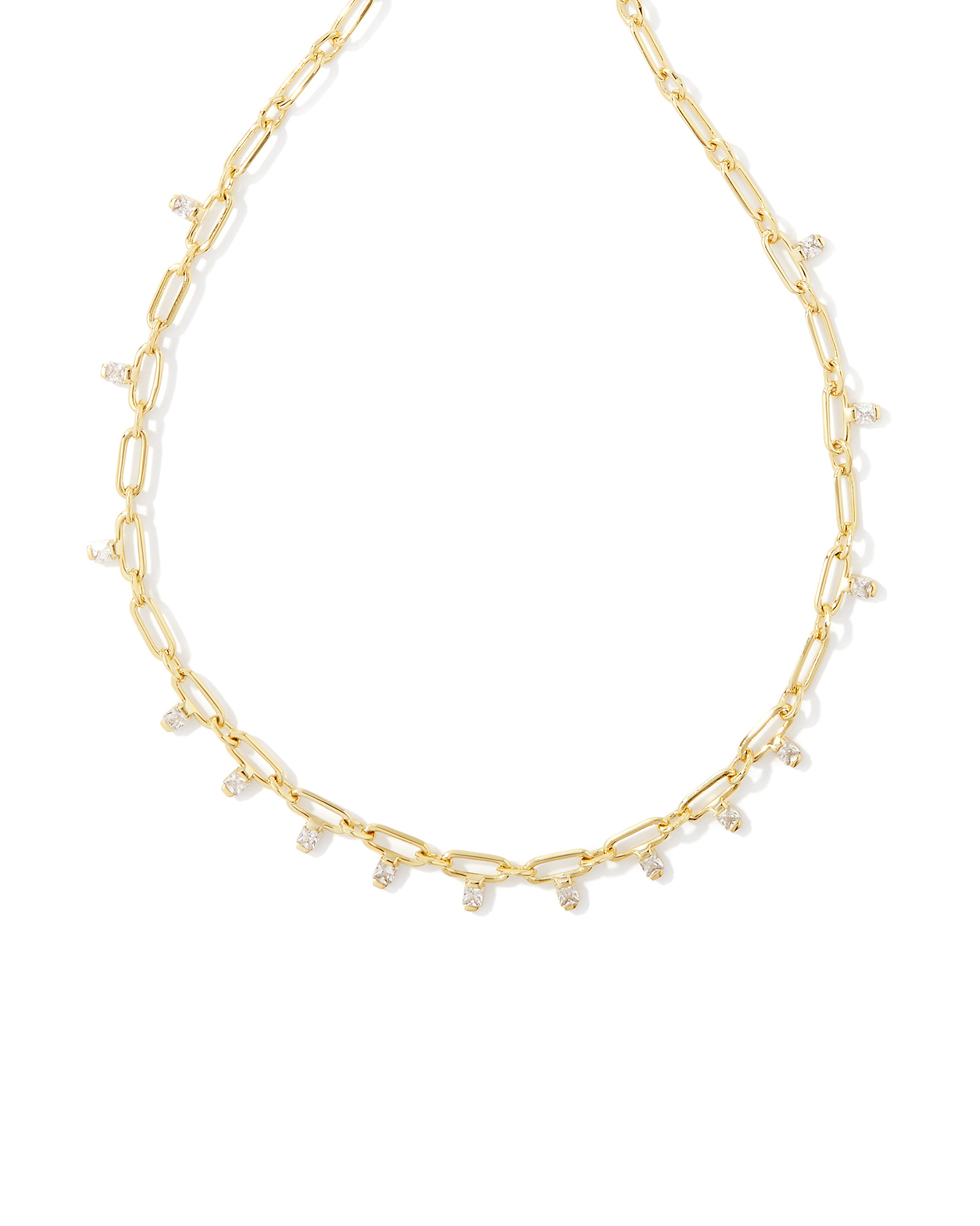 Lindy Crystal Chain Necklace - j.hoffman's