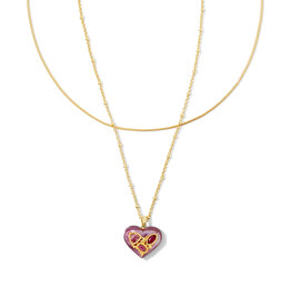 J.HOFFMAN'S Penny Heart Multi Strand Necklace