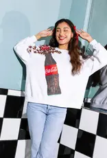 J.HOFFMAN'S Queen of Sparkles Popping Coca Cola Bottle Sweatshirt