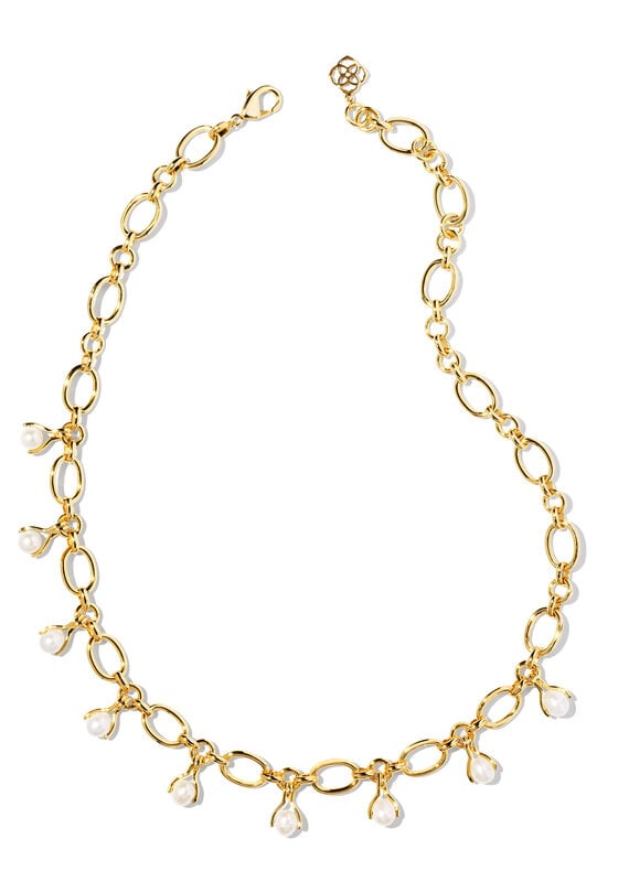 KENDRA SCOTT Ashton Pearl Chain Necklace