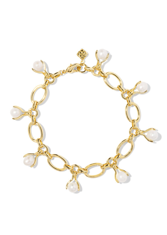 KENDRA SCOTT Ashton Pearl Chain Bracelet