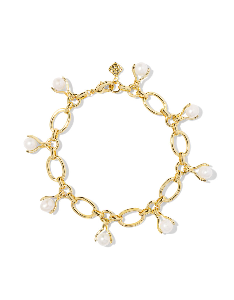 KENDRA SCOTT Ashton Pearl Chain Bracelet