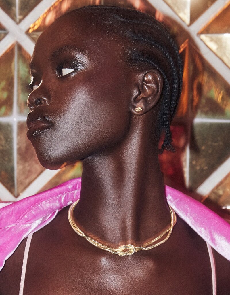 Sale Stamped Dira Necklace Black MOP — Distinctively Hers