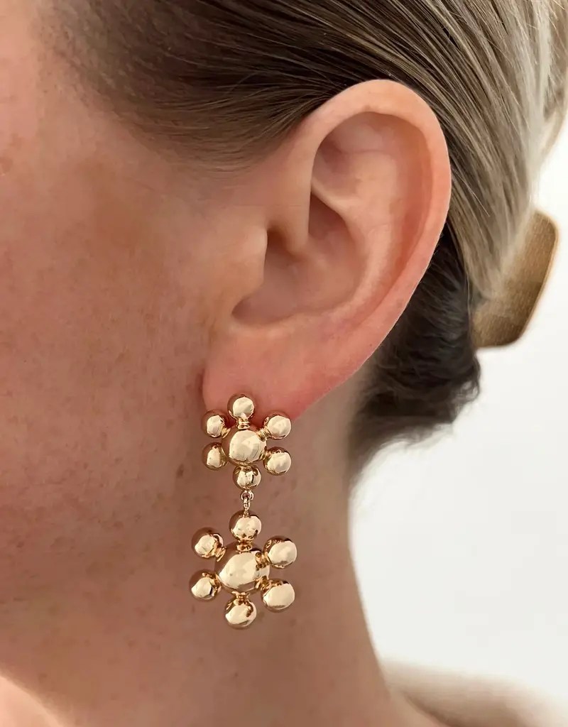 J.HOFFMAN'S Flower Lover Drop Studs