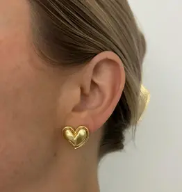 J.HOFFMAN'S Bitsy Heart Stud Earrings