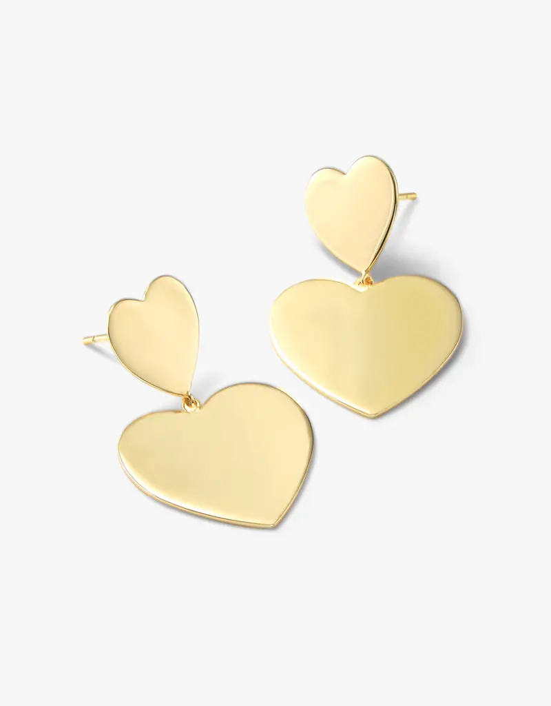 J.HOFFMAN'S You Have My Baby Heart Earrings - XL