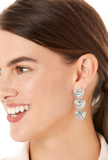 Big Sky Heart post Drop earring