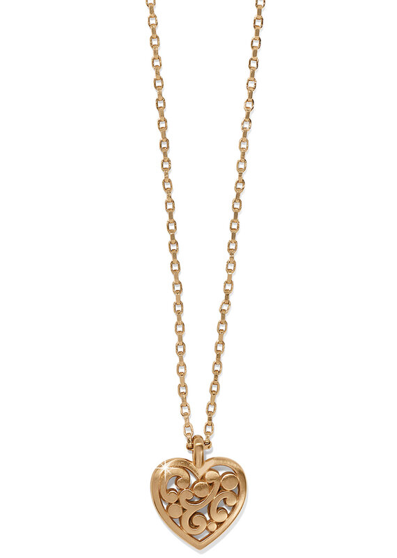 Contempo Heart Petite Gold Necklace