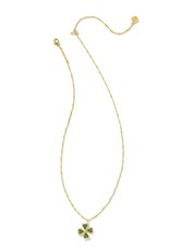KENDRA SCOTT Clover Crystal Pendant Necklace