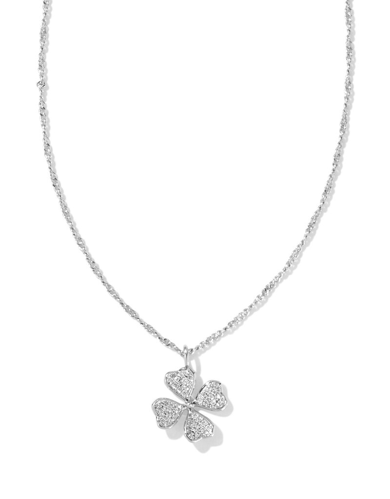 KENDRA SCOTT Clover Crystal Pendant Necklace