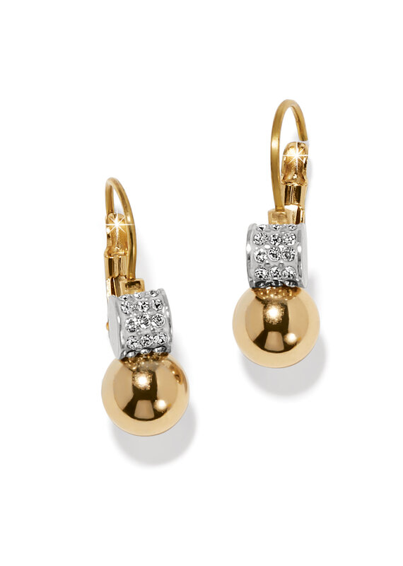 Meridian Petite Gold Leverback Earring