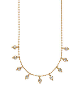 Twinkle Mod Drople Reversible Necklace in Gold