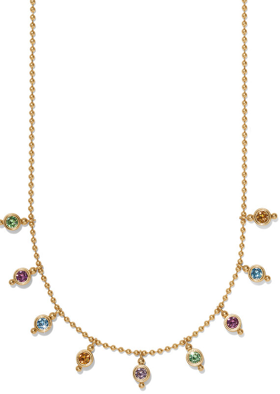 Twinkle Mod Droplet Reversible Necklace in Multi