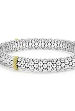 LAGOS Luna Two-Tone Pearl Caviar Bracelet | 9mm