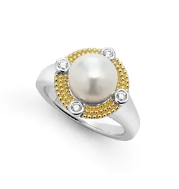 LAGOS Luna Pearl Diamond Ring