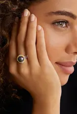 LAGOS Luna Tahitian Black Pearl Diamond Ring